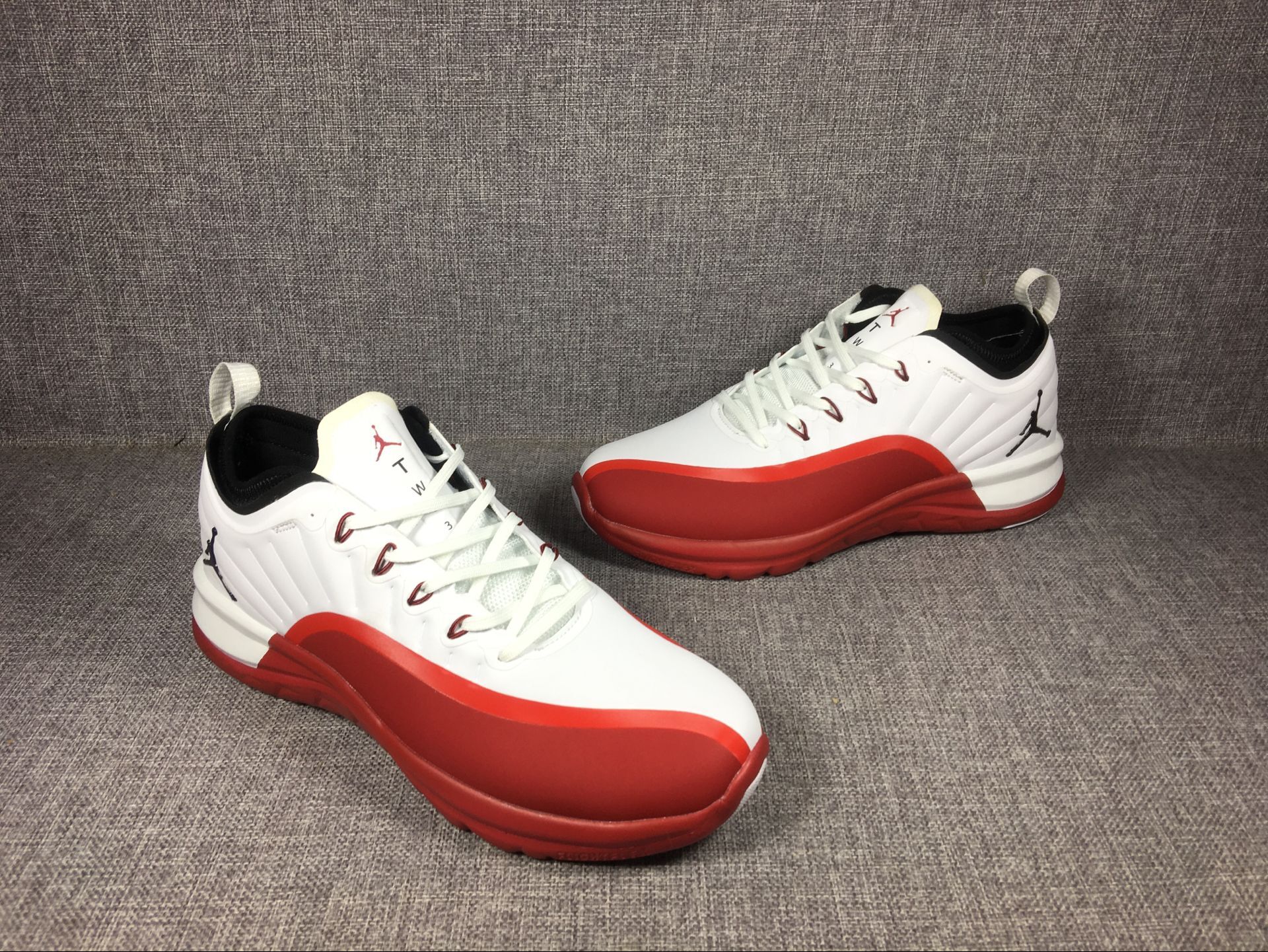 2018 New Air Jordan 12 Low White Red Shoes - Click Image to Close